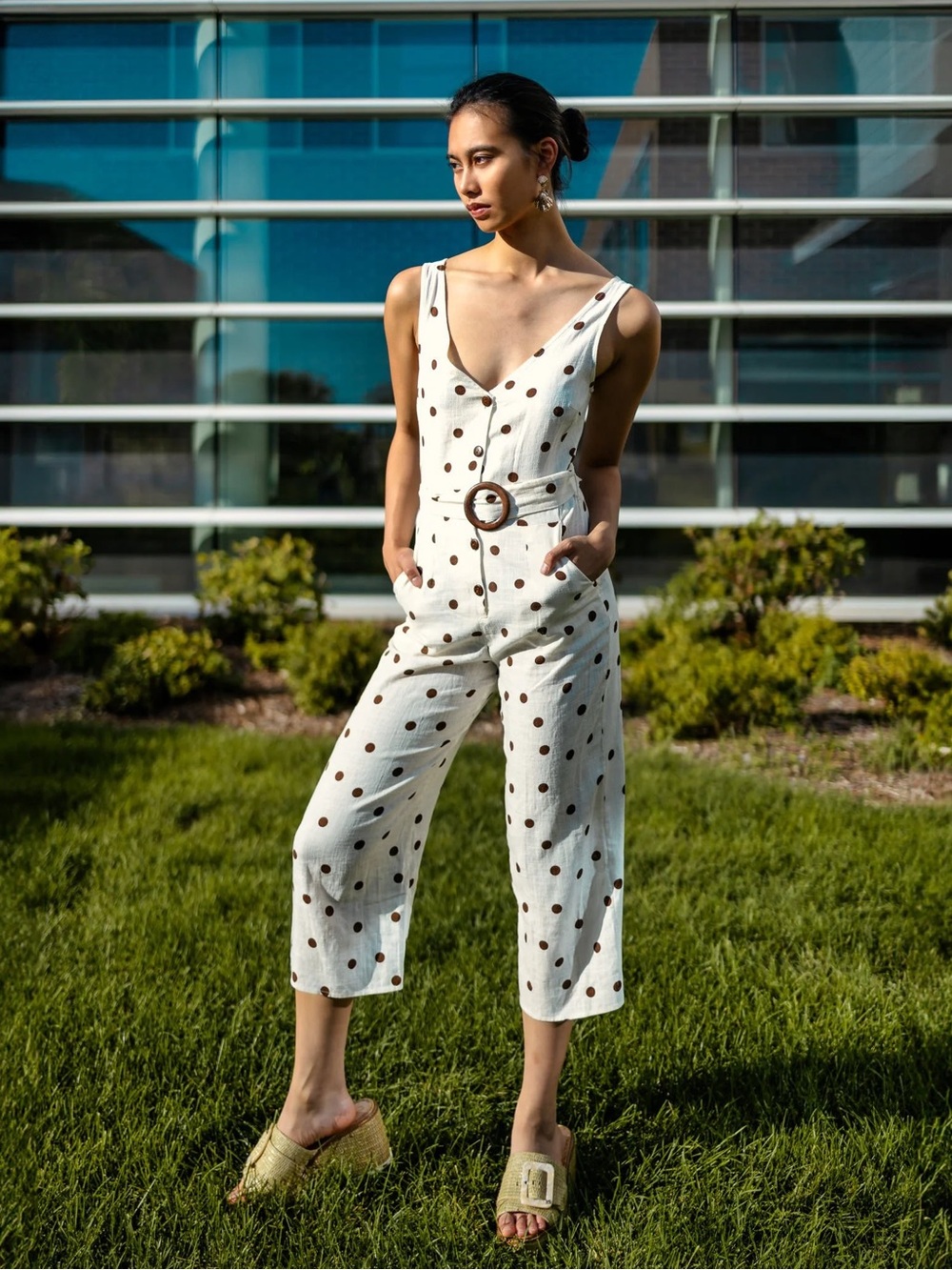 NWT Monteau Linen Jumpsuit